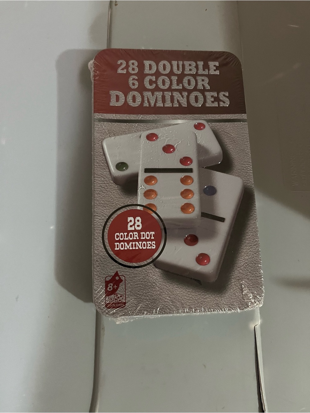 Double Color Dominoes - White Color Dot Set